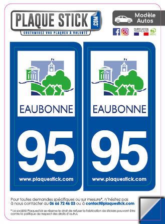 95 -Eaubonne PlaqueStick