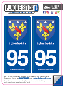 95 -Enghien-les-Bains "Blason" PlaqueStick