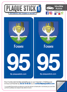 95 -Fosses "Blason" PlaqueStick