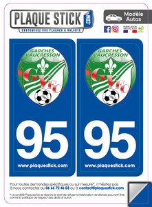 95 -Garches-Vaucresson "FC" PlaqueStick