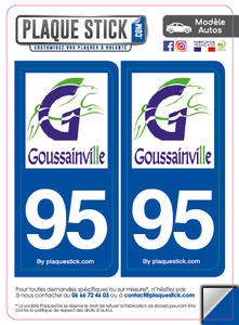 95 -Goussainville PlaqueStick