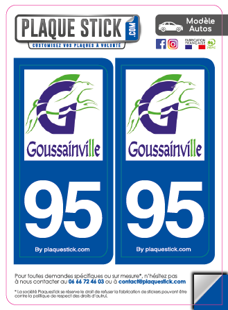95 -Goussainville PlaqueStick