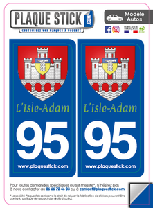 95 -L'Isle-Adam PlaqueStick