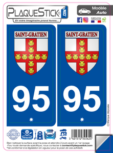 95 -Saint-Gratien "Blason" PlaqueStick