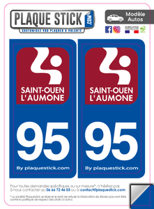95 -Saint-Ouen-l'Aumône PlaqueStick
