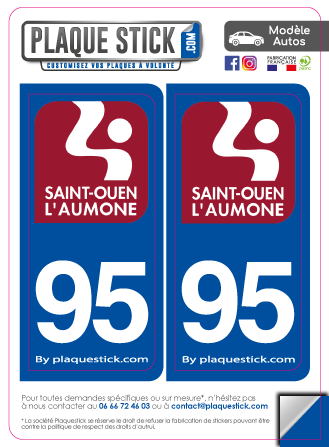 95 -Saint-Ouen-l'Aumône PlaqueStick