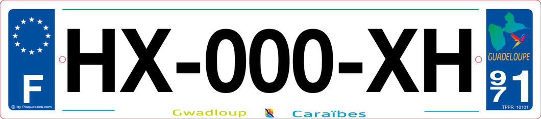 971 -Plaque immatriculation 