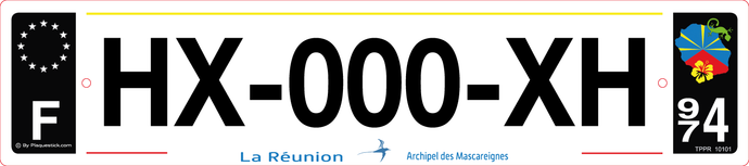 974 -Plaque immatriculation 