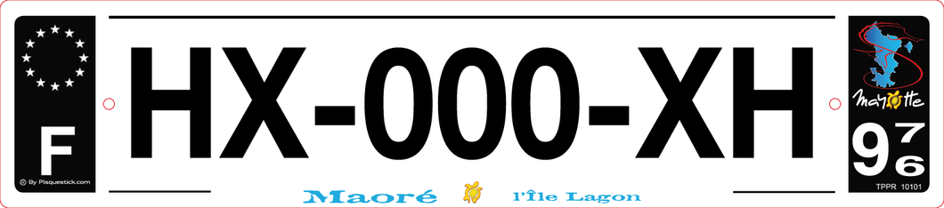 976 -Plaque immatriculation 