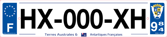 984 -Plaque immatriculation 