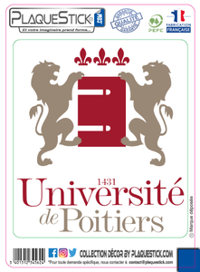 86 -Université de Poitiers  "Décor" PlaqueStick