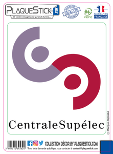 91 -Saclay "CentraleSupélec", Décor PlaqueStick