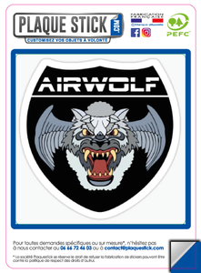 Airwolf "Supercopter", Décor PlaqueStick