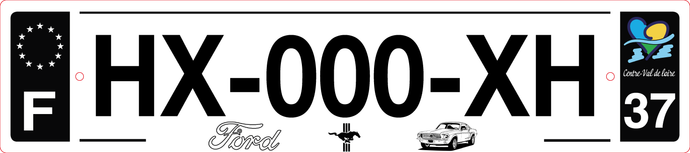 37 -Plaque immatriculation 