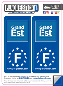 Région Grand-Est "Gauche" PlaqueStick