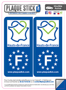 Hauts-de-France "Gauche" PlaqueStick