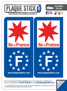 Île-de-France "Gauche" PlaqueStick